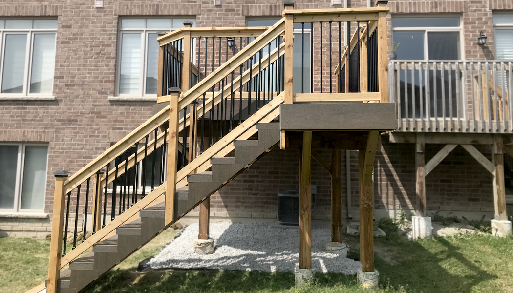 Cedar Trim Composite Deck