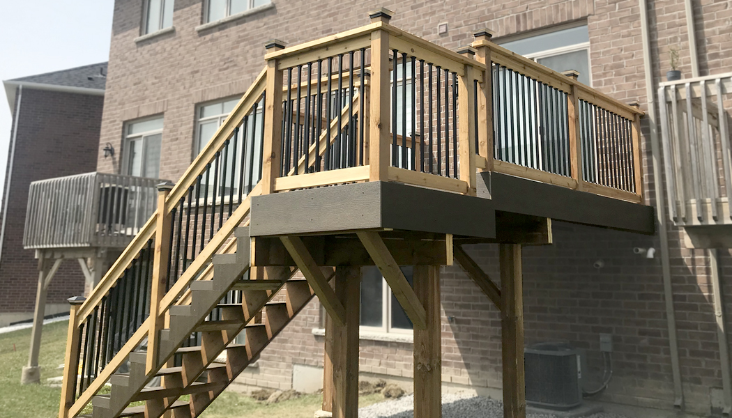 Cedar Trim Composite Deck