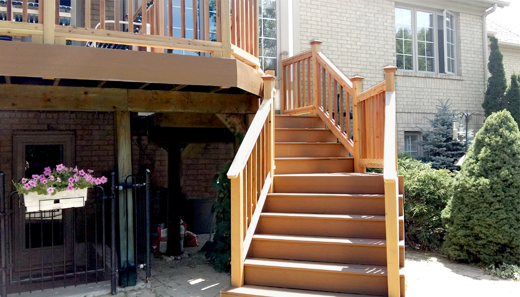 Composite Floor & Cedar Railing Redo