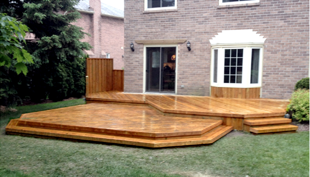 Large Flat Step Up Deck