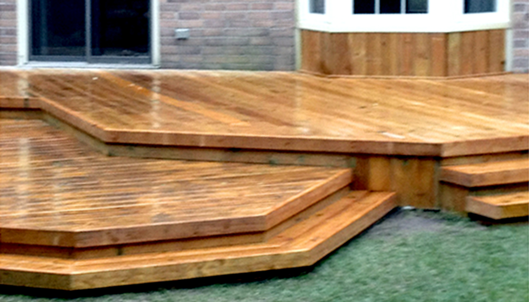 Large Flat Step Up Deck