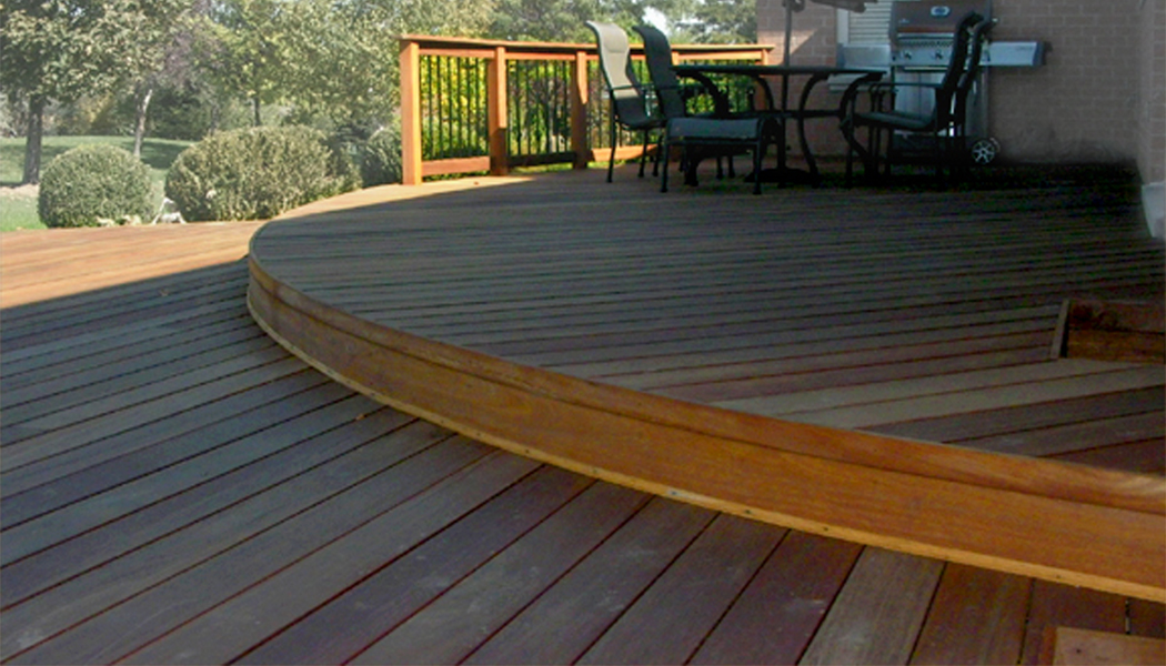 Mahogany Step up Deck