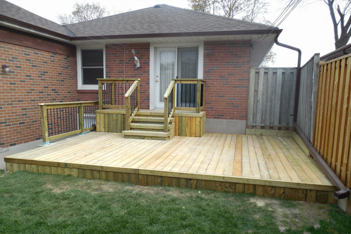 Pressure Treated 2 Level Deck