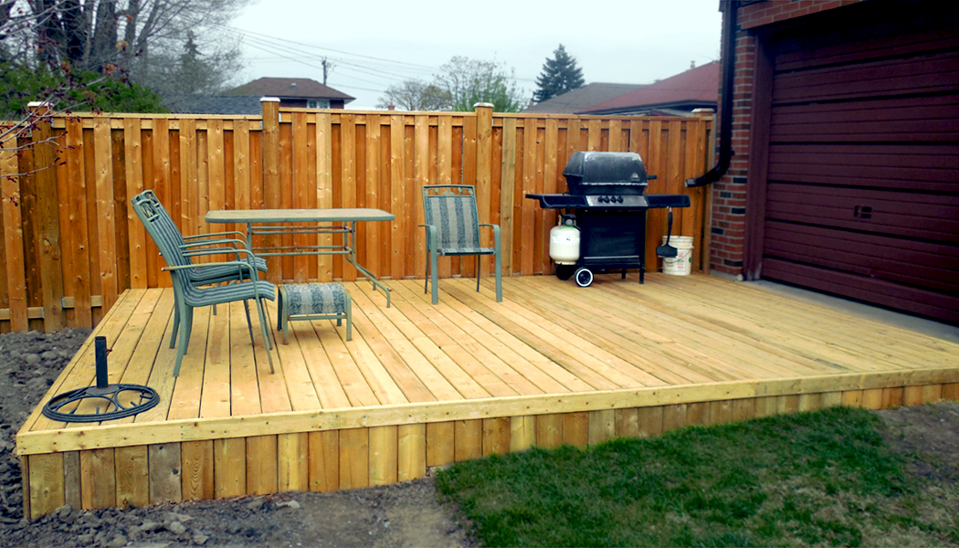 Pressure Treated Platform Deck