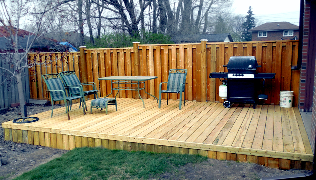 Pressure Treated Platform Deck