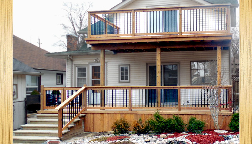 Two Tier Deck with Landscaping