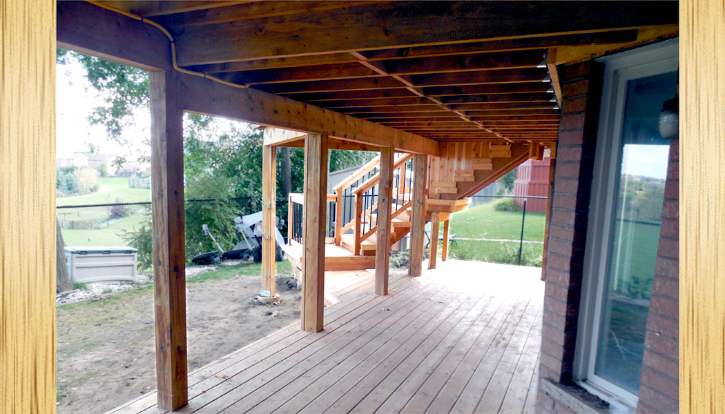 Upper with Complete Lower Cedar Deck