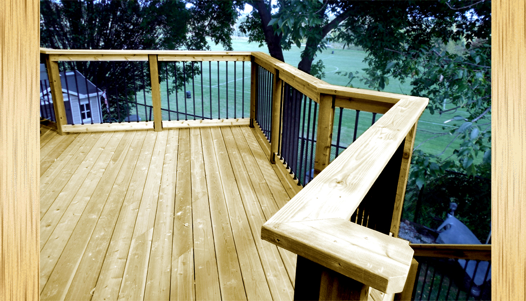 Upper with Complete Lower Cedar Deck