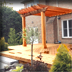 Open Pergola Poolside Deck