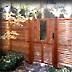 Property Fence with Frosted Glass Windows